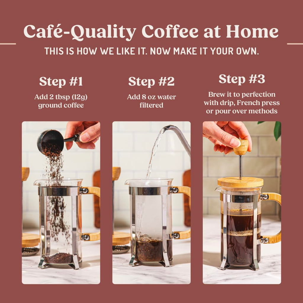 Indulge in the Richness of Cinnamon & Vanilla Ground Coffee - 10 Ounces of Medium Roast Delight with Clean Coffee Assurance