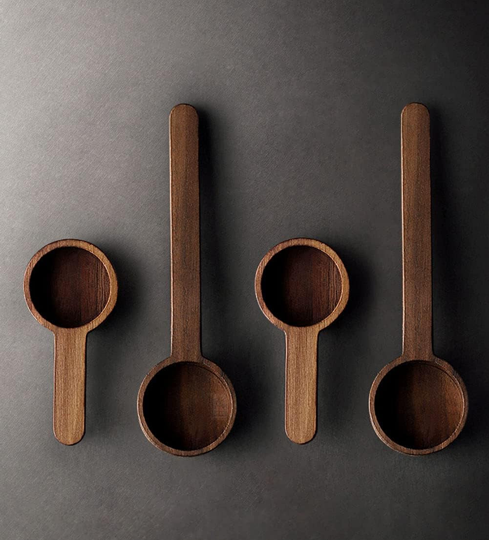 Elevate Your Brewing Experience with Our Premium Walnut Wood Coffee Spoons - Perfect for Measuring Coffee, Tea, and More!