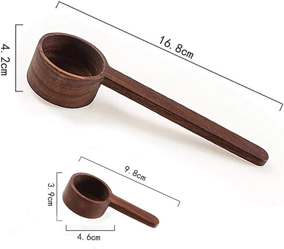 Elevate Your Brewing Experience with Our Premium Walnut Wood Coffee Spoons - Perfect for Measuring Coffee, Tea, and More!