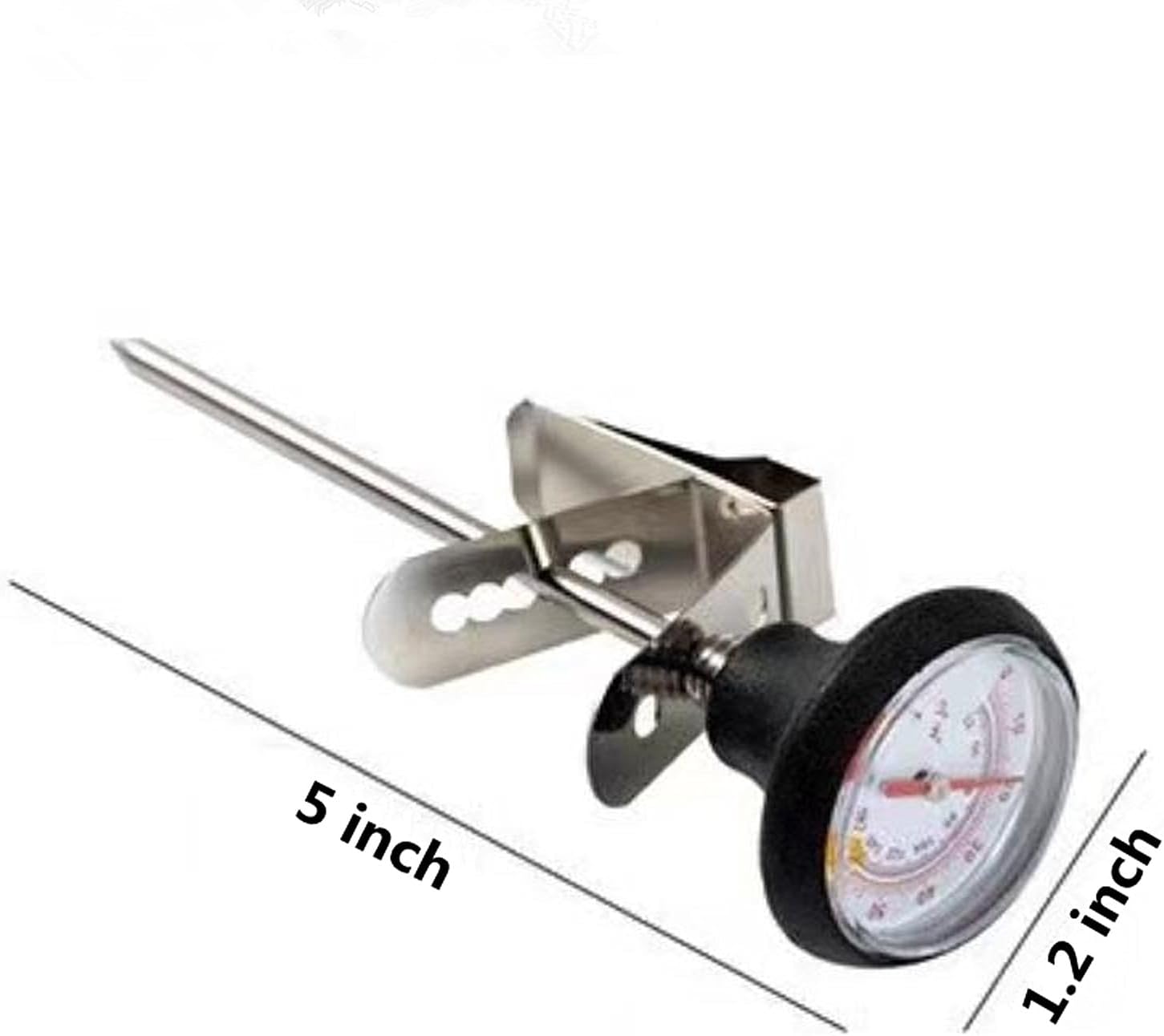 Elevate Your Coffee Game with the Professional Stainless Steel Milk Frothing Thermometer - Perfect for Lattes, Cappuccinos, and More!