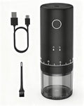 Revolutionary Rechargeable Coffee Grinder - Grind While Charging, 1.7X Faster with 38 Adjustable Settings, Conical Ceramic Burrs & 2000mAh Battery - Perfect for Travel & Camping!