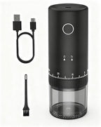 Revolutionary Rechargeable Coffee Grinder - Grind While Charging, 1.7X Faster with 38 Adjustable Settings, Conical Ceramic Burrs & 2000mAh Battery - Perfect for Travel & Camping!