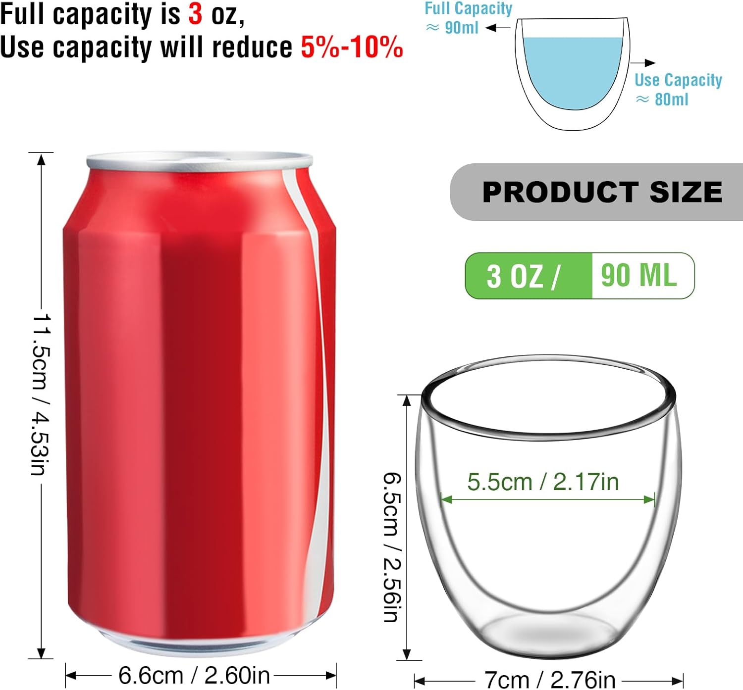 Indulge in Elegance: Set of 2 Insulated Double-Walled Espresso Cups - Perfect for Your Favorite Brews