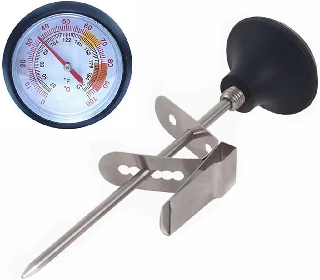 Elevate Your Coffee Game with the Professional Stainless Steel Milk Frothing Thermometer - Perfect for Lattes, Cappuccinos, and More!