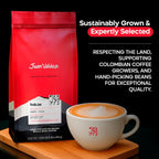 Indulge in Bold Flavors: Volcan Whole Bean Dark Roast Coffee - 100% Colombian Arabica with Sweet Caramel & Cocoa Notes - 16 Oz