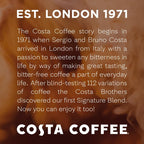 Indulge in Costa Coffee's Signature Blend Medium Roast Whole Beans - 12oz of Pure Coffee Bliss, Rainforest Alliance Certified