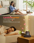 Mug Warmer - 3-Temp Settings Coffee Mug Warmer for Desk with 4 Hrs Auto Shut Off