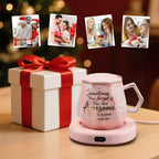 Coffee Mug Warmer & You are Awesome Mug Set, 4 Temperature Control 