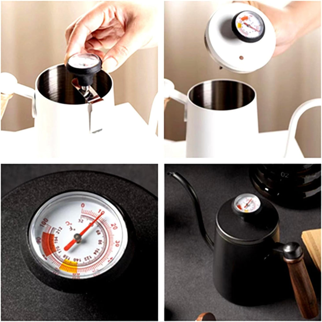 Elevate Your Coffee Game with the Professional Stainless Steel Milk Frothing Thermometer - Perfect for Lattes, Cappuccinos, and More!