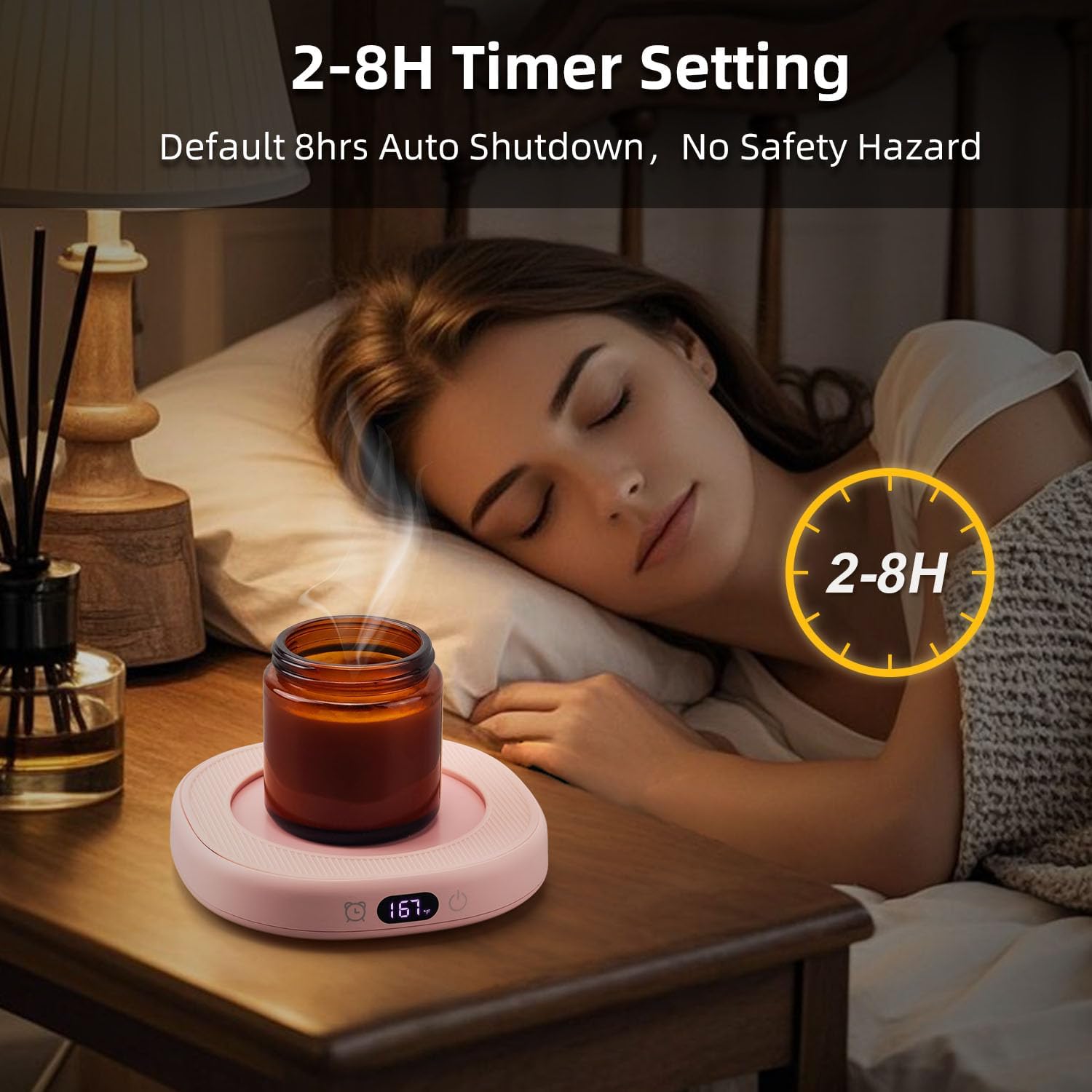 Coffee Mug Warmer & You are Awesome Mug Set, 4 Temperature Control 