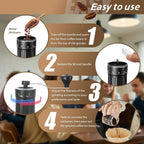 Premium Manual Coffee Grinder - 40 Adjustable Settings, 30G Capacity, Compact Conical Burr Mill for Espresso, Pour Over, French Press - Perfect for Travel, Camping, and Office Use
