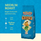 Indulge in the Essence of Hawaii with Koloa Estate Medium Roast Whole Bean Coffee – Smooth, Non-Bitter Pure Arabica with Light Floral Notes – 10oz Pack