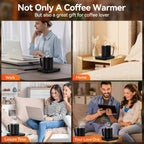  Electric Coffee Cup Warmer with 16Oz Heated Mug with Auto Shut off & 9 Temp Settings