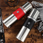 Travel-Friendly Electric Burr Coffee Grinder - Adjustable Mill with Carry Bag (Red)