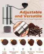 Elevate Your Coffee Experience: Manual Coffee Grinder with Ceramic Burr for Perfect Brews Anywhere