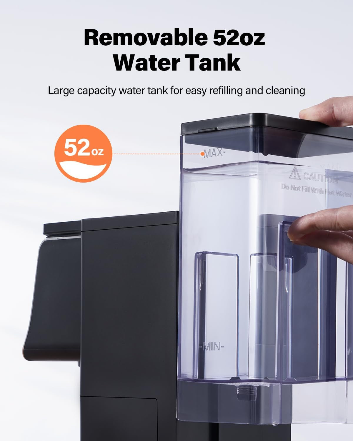 Brew Your Perfect Cup: Hot & Iced Coffee Maker with Bold Setting, 52 Oz Removable Water Tank, and Versatile Brewing Options for K-Cup and Grounds (Black)