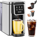 Versatile K Cup Coffee Maker with Strong Brew Setting - 50Oz Removable Tank for Hot & Iced Coffee, Perfect for Home and Office Use