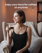 Experience Barista-Quality Coffee at Home with the Fully Automatic 20 Bar Espresso Machine - Customizable Touch Control, Built-In Grinder, and Effortless Milk Frothing