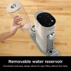 Experience Ultimate Coffee Bliss with the Compact Pods & Grounds Single-Serve Coffee Maker - K-Cup Compatible, Brew Grounds or Pods, Perfect for Iced Coffee Lovers!