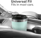 Brew Your Perfect Cup Anywhere with the EHC113M Personal Single-Serve Compact Coffee Maker - Includes 14Oz Stainless Steel Travel Mug and Reusable Filter in Stylish Mint