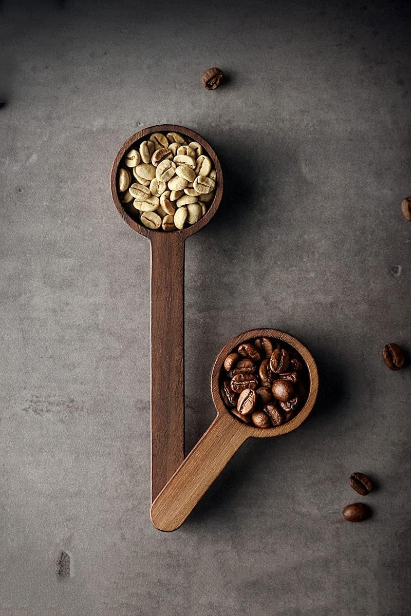 Elevate Your Brewing Experience with Our Premium Walnut Wood Coffee Spoons - Perfect for Measuring Coffee, Tea, and More!